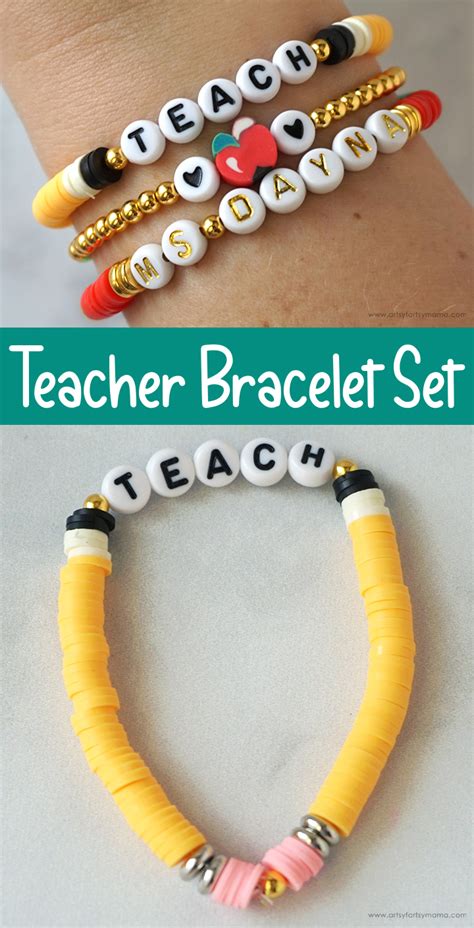 Teacher Gift Teacher Pencil Bracelet Teacher Bracelet Etsy Artofit