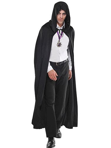 Adult Hooded Black Costume Cape|Darkside Displays