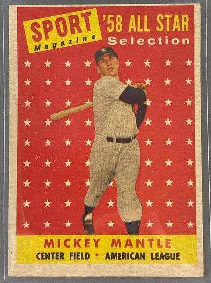 Topps Mickey Mantle All Star Matthew Bullock Auctioneers