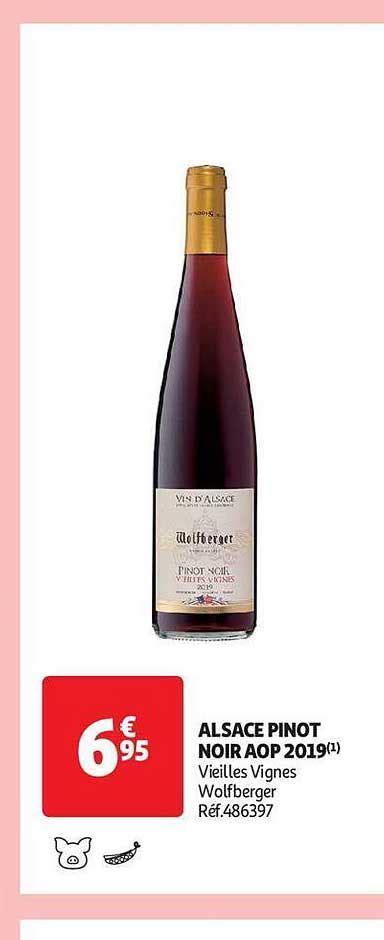 Promo Alsace Pinot Noir Aop Vieilles Vignes Wolfberger Chez Auchan