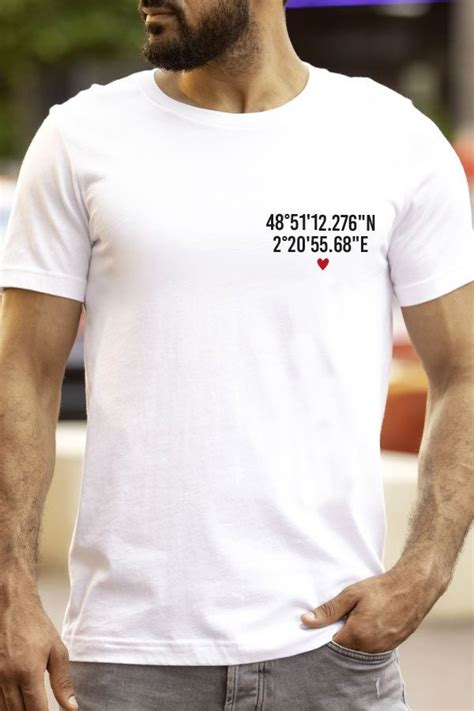 T Shirt Homme Personnalisé Gps