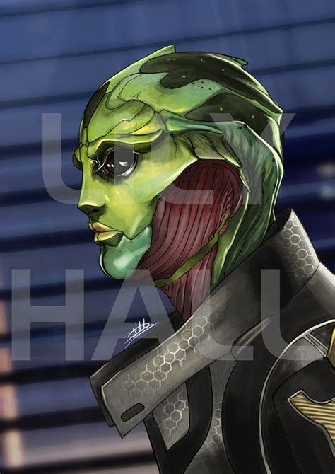 Thane Krios Mass Effect Art Print A4 Etsy