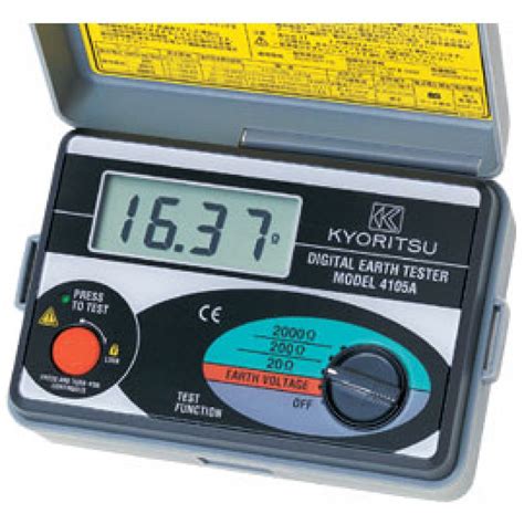 Medidor De Resistencia De Tierra Kyoritsu 4105A 2000 Ohms Digital