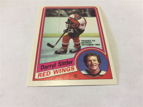 2 1984 85 Opc 168 Darryl Sittler Philadelphia Flyers Hocke Card Art Et Objets De Collection