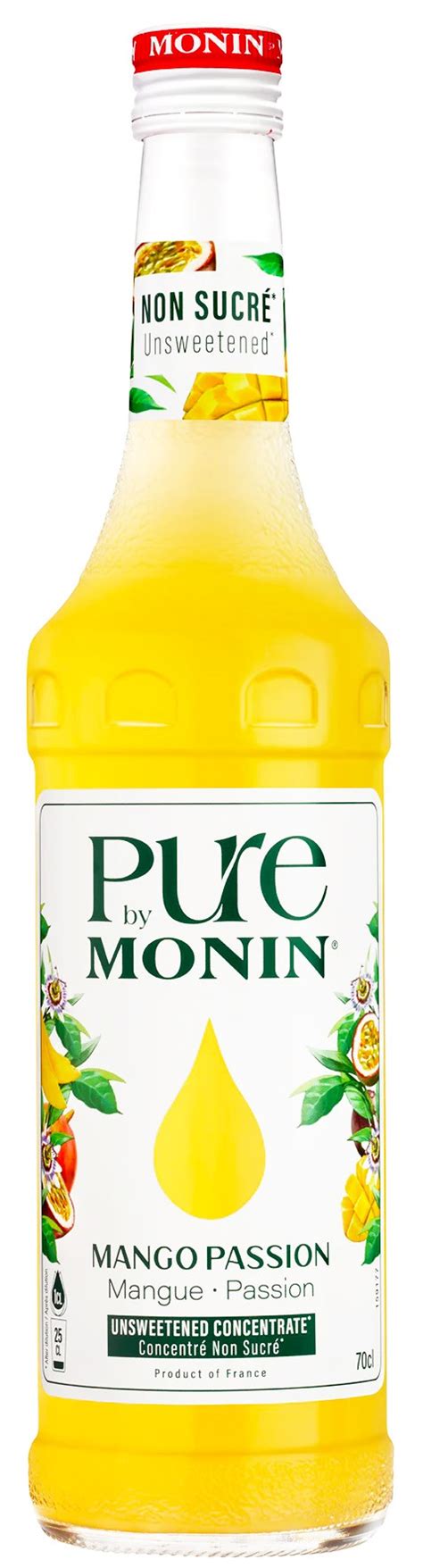 Pure By Monin Mango Passion No Added Sugar 700 Ml Crema