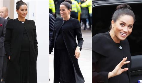 Meghan Markle Incinta Il Nero Fa Risaltare La Sua Bellezza E Con I