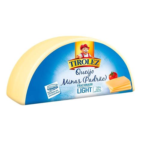 Queijo minas padrão Tirolez Light fracionado 350 g MercadoLivre