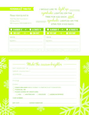 Fillable Online Make Season Brighter Park Nicollet Fax Email Print