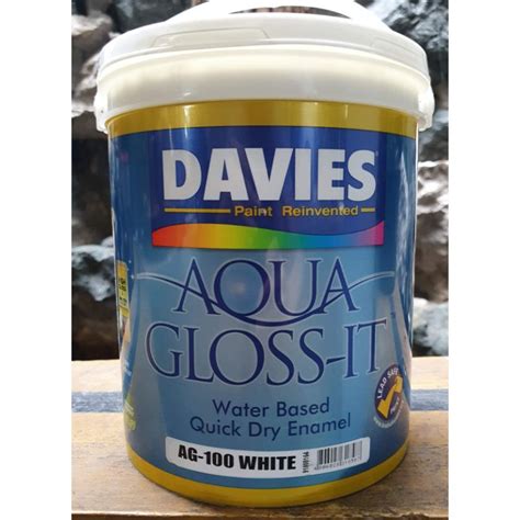 Aqua Gloss It Ag White L Davies Aqua Gloss It Water Based Enamel