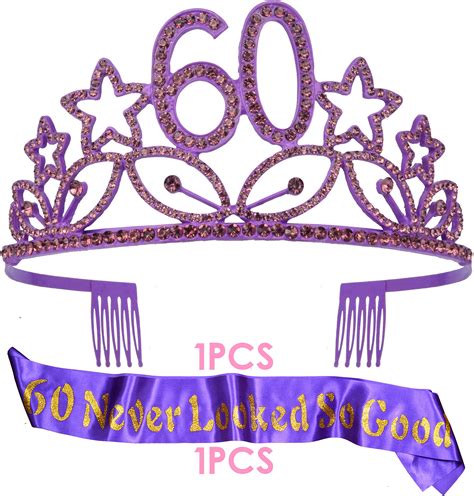 Buy Th Birthday Gifts For Woman Th Birthday Tiara And Sash Purple