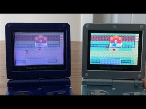 Comparing A Gameboy Advance SP AGS 001 To A AGS 101 YouTube