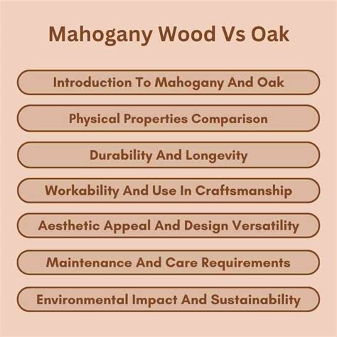 Mahogany Wood Vs Oak Choosing The Timeless Classic Woodworking Advisor