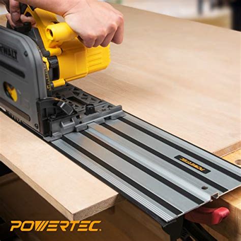 Powertec 71505 55” Guide Rail Joining Set For Dewalt Track Saws Includes 2 Aluminum Extruded