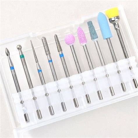 10pc Multifunktionale 5 In 1 Nagel Bohrer Werkzeug Wolfram Stahl