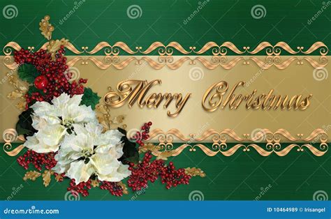 Christmas Card Elegant Greeting Stock Illustration Illustration Of