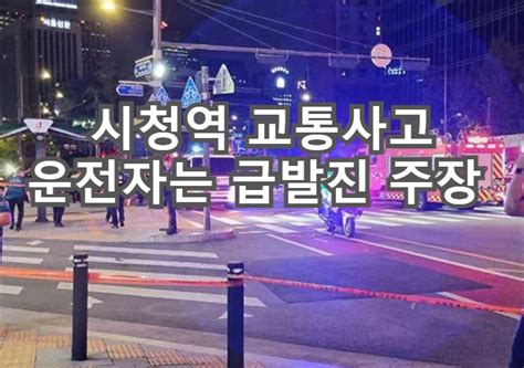 시청역 교통사고 참사 급발진 논란 속 9명 사망 무엇이 문제일까