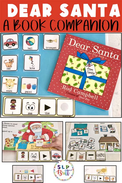 DEAR SANTA, BOOK COMPANION (AAC, PICTURE EXCHANGE, HOLIDAY, CHRISTAMS, SPEECH THERAPY). Use the ...