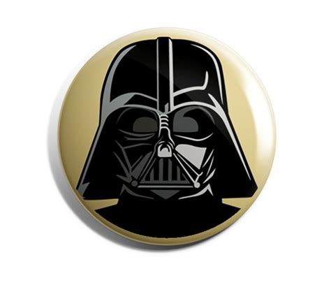 Bottons Darth Vader Star Wars Button 35 Cm Broche Alfine Elo7