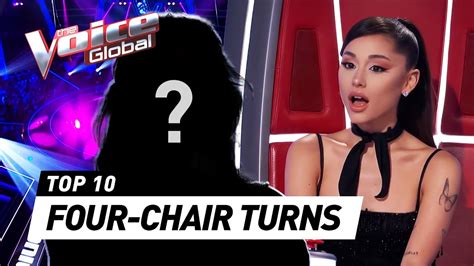 Mesmerizing 4 Chair Turns During The Blind Auditions On The Voice Youtube