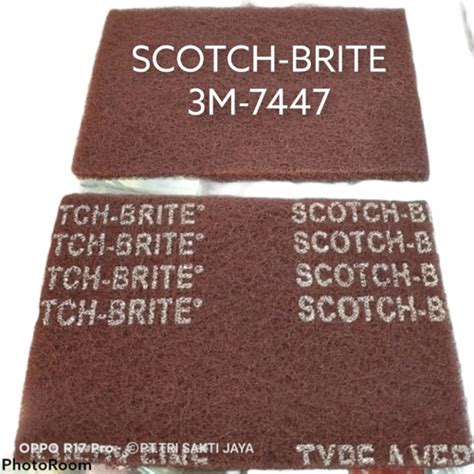 Jual 3M 7447 SCOTCH BRITE 7447 Isi 10 Lembar GENERAL PURPOSE HAND PAD