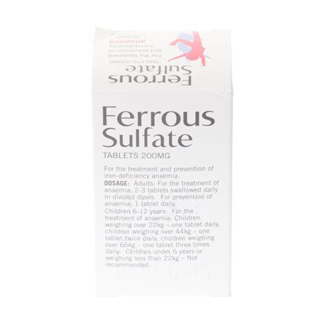 Buy Ferrous Sulphate 200mg Tablets 60 Tablets | Chemist Direct