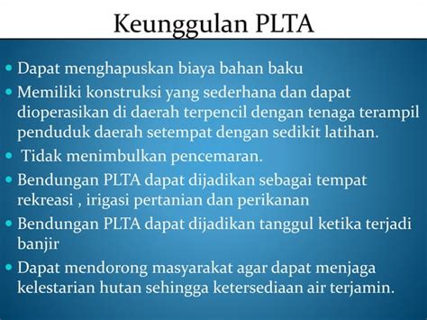 Pembangkit Listrik Tenaga Air Plta Ppt