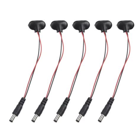 5 PI CES BOUCLE De Batterie 9 V Cable D Alimentation Prise Clip