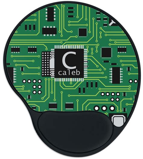 Custom Circuit Board Mouse Pad With Wrist Support Youcustomizeit