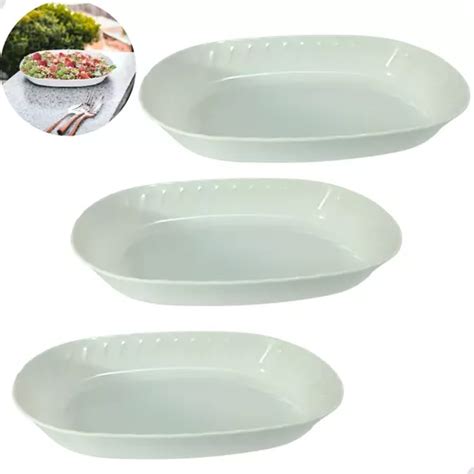 Kit Saladeiras Melamina Branco Para Restaurantes Travessa Mercadolivre