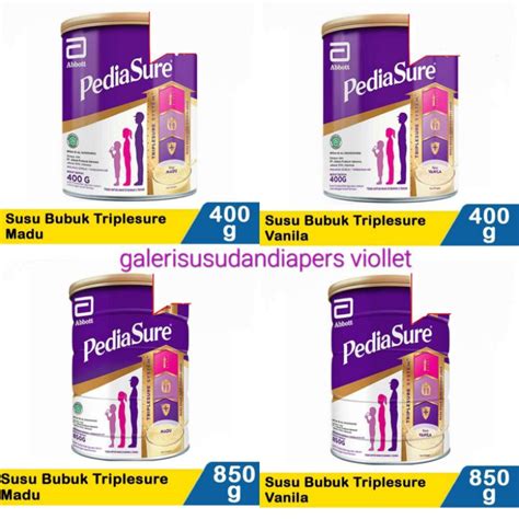 Jual Pediasure Triplesure Madu Vanila Coklat Gr Gr Gr Shopee