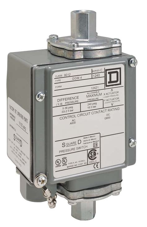 Square D Gh Differential Pressure Diaphragm Actuated Pressure