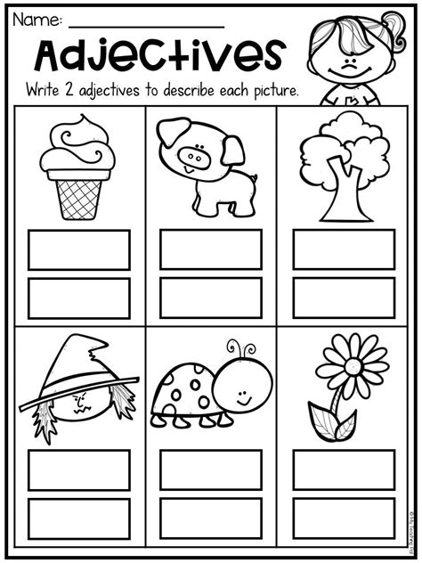 Grammar Worksheet Packet Nouns Adjectives And Verbs Worksheets 2ca