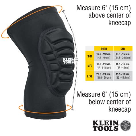 Klein Tools Lightweight Knee Pad Sleeves M L