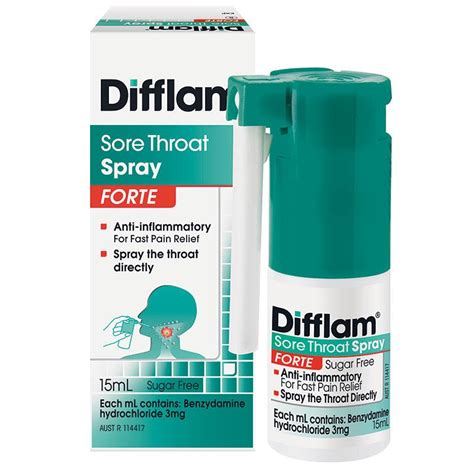 Difflam Forte Throat Spray 15ml Adore Pharmacy