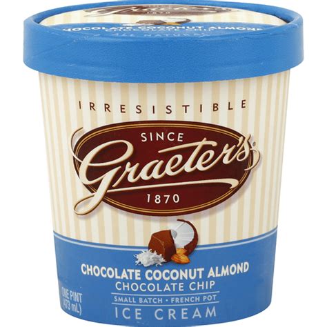 Graeters Ice Cream Chocolate Coconut Almond Chocolate Chip Ice Cream