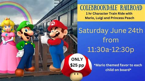 Mario and Friends on the Colebrookdale Railroad, Colebrookdale Railroad ...