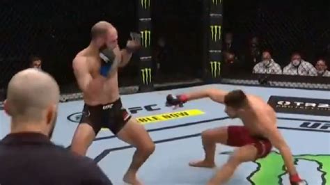 MMA UFC Abu Zabi Mateusz Gamrot Guram Kutateladze Zobacz Cios