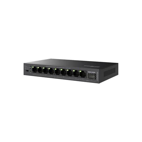 SWITCH 8 PORTAS GIGA POE 2 PORTAS UPLINK S1010G PA INSTRUFIBER