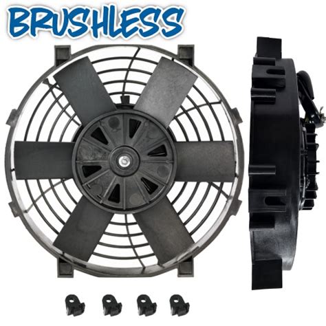 Brushless 9 Thermatic Electric Fan 12V 0123