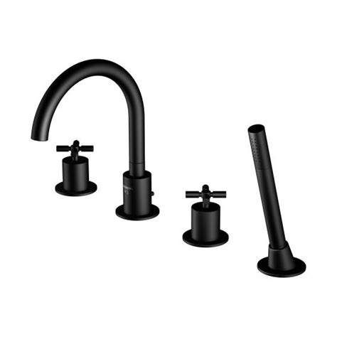 Steinberg Serie Robinetterie Bain Douche Sur Pied Trous Noir Mat