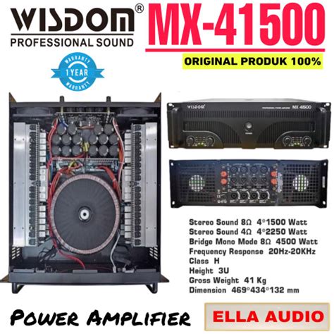 Jual Power Wisdom Mx Channel Amplifier Power Wisdom Mx