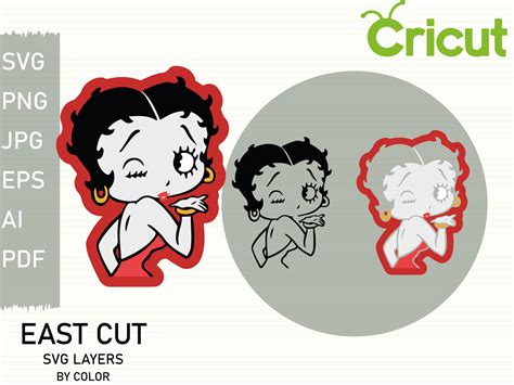 Layered Svg Betty Boop Svg Cut File Cricut Digital File Etsy