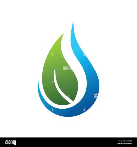 Gota de agua Eco Símbolo gráfico vectorial de la plantilla de diseño de