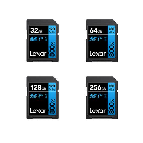 Lexar SD Card High Performance 800xPRO UHS I BLUE Series 256 GB Lexar