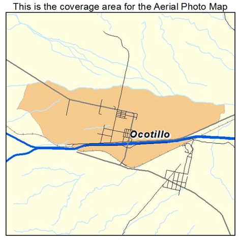 Aerial Photography Map of Ocotillo, CA California