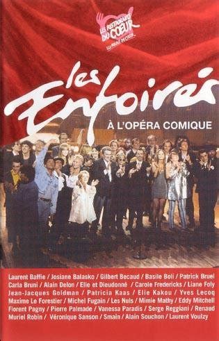 Les Enfoires A L Opera Comique Francia VHS Amazon es La Soirée