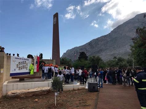 Il Ricordo Della Strage Di Capaci Nel Giardino Della Memoria