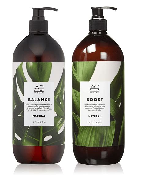 Ag Hair Natural Balance Shampoo And Natural Boost Conditioner 33 8 Ounce