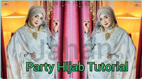 Party Hijab Tutorial With Saree Hijab Tutorial Sanjida Alam ️