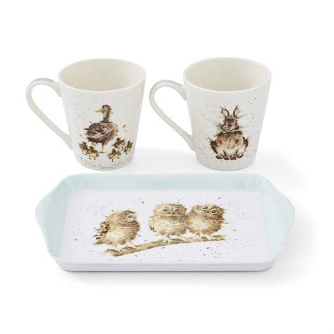 Buy Wrendale Mug Tray Set Maison White